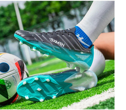 Double Star 2026 New Football Shoes, AG Long Stud for Kids, Primary Students, Teenagers and Adults, Professional Match & Trainin