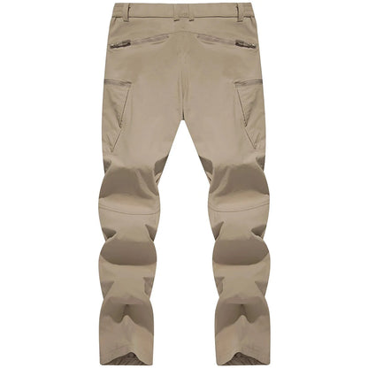 Lightweight Trousers Mens Fishing Pants Outdoor Hiking Nylon Quick Dry Pockets Cargo Pants Casual Work Trousers