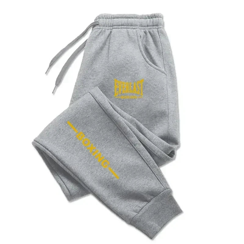 2025 Autumn Winter Printed Running Pants Men Women Outdoor Sports Fitness Pants Jogging Fleece Casual Sports Pants