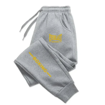 2025 Autumn Winter Printed Running Pants Men Women Outdoor Sports Fitness Pants Jogging Fleece Casual Sports Pants