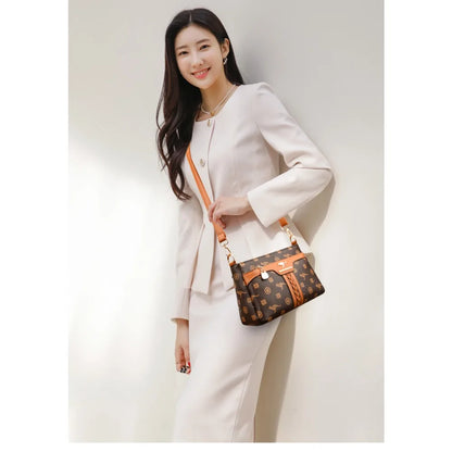 Old Flower Leather Luxury Designer Crossbody Shoulder Mesenger Bags for Ladies Zipper Small Retro Women Bag Female Sac A Main
