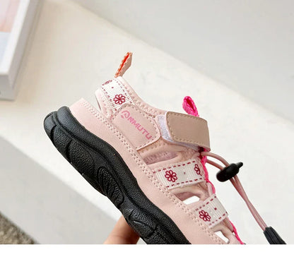 Children Sport Sandals Baby Soft Breathable Beach Sandals Summer Boys Girls Hollow Cool Running Shoes Kids Buckle Sandals