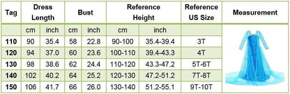 Princess Dress for Girls Elsa Anna Cosplay Costume Kids Jasmine Belle Cinderella Aurora Halloween Christmas Party Elegant Dress