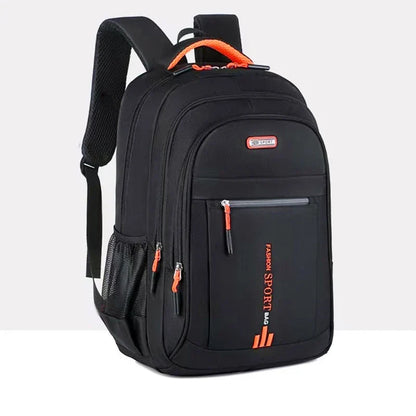 Handy Versatile Contrast-Zip Backpack Multi-color Adjustable-strap Lightweight for School Sports Commute Casual Stylish Bag