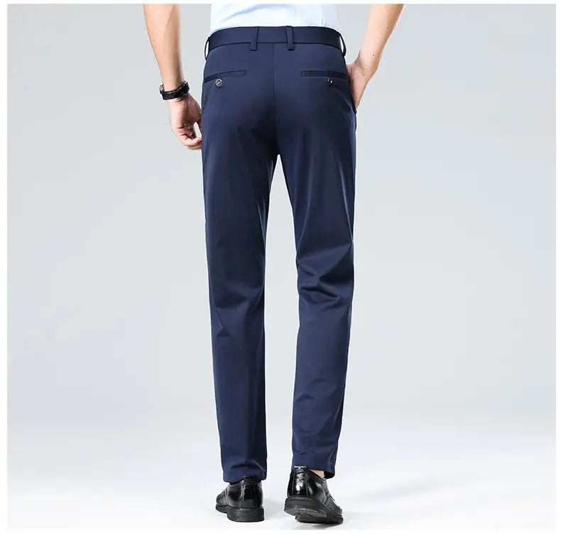 Four-Way Stretch Business Casual Pants for Men, Spring/Autumn Dress Pants, Men's Trousers, Formal Pants, Casual Elastic Dress Pa