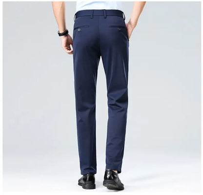 Four-Way Stretch Business Casual Pants for Men, Spring/Autumn Dress Pants, Men's Trousers, Formal Pants, Casual Elastic Dress Pa