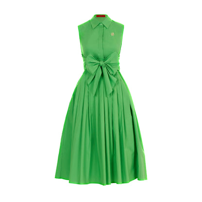 Women's Dress Summer Beach Party Sleeveless Single breasted Lace up Design Women's Long Dress