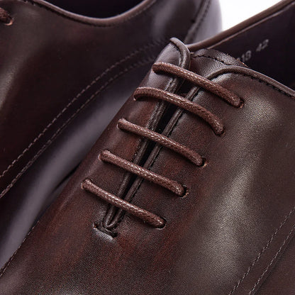 Trendy Oxfords Dress Shoes 2025 Office Formal Footwear for Party And Wedding Full Grain Leather Office Shoes for Men