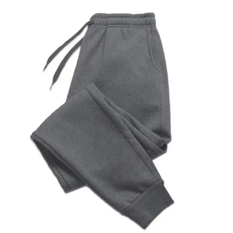 Men's women's Oversize Fleece Sweatpants Casual Drawstring Jogger Trousers with Pockets for Gym Workout Running Sport Long Pants