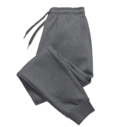 Men's women's Oversize Fleece Sweatpants Casual Drawstring Jogger Trousers with Pockets for Gym Workout Running Sport Long Pants