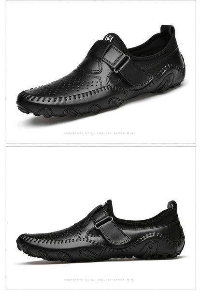 Fashion Loafer Shoes Men Genuine Leather Soft Comfy Slip-on Moccasins Handmade Man Casual Shoes Drive Walk Luxury Leisure