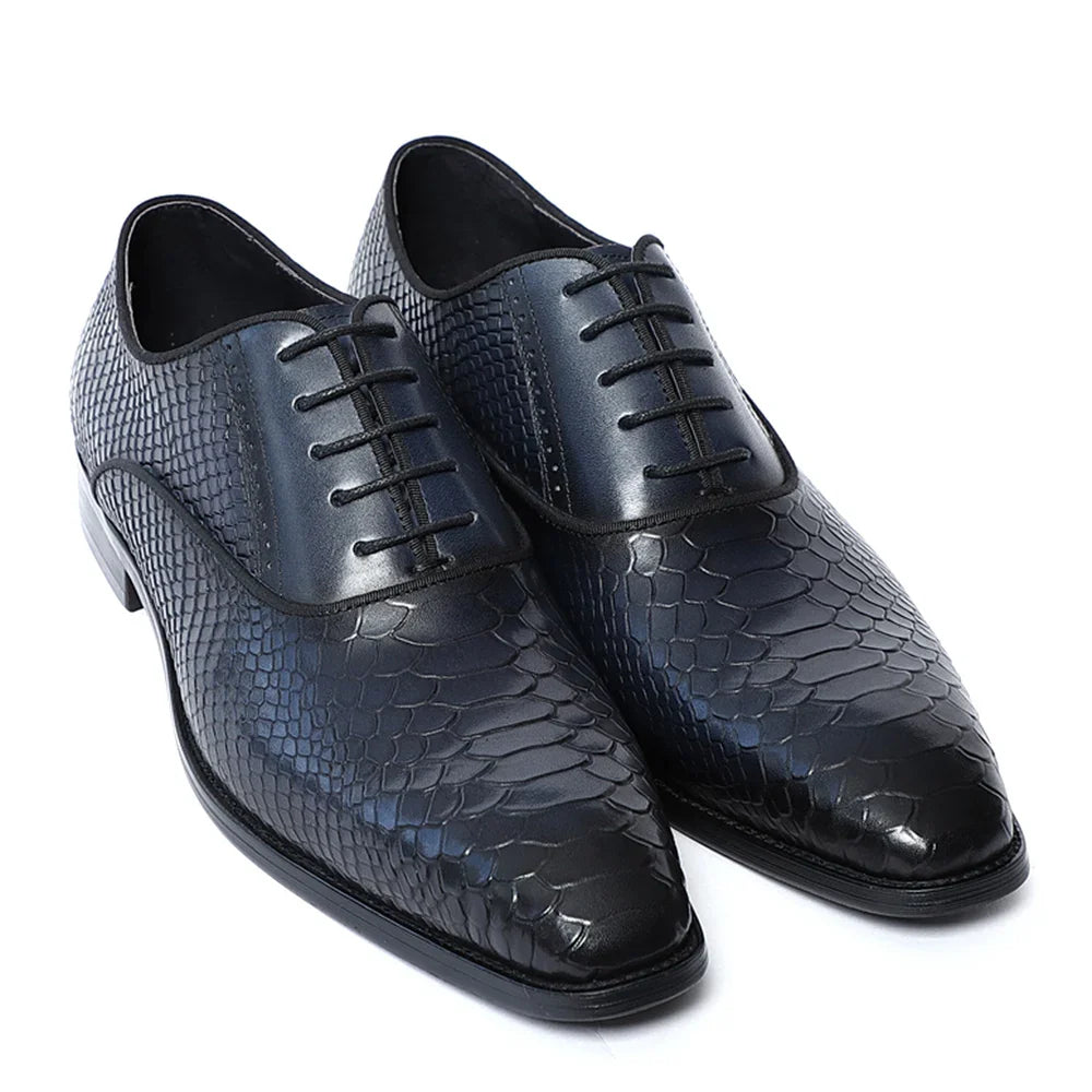 2026 Classic Luxury Designer Newest Men Dress Shoes Handmade Genuine Leather Lace-up Fashion Business Oxford Formal Suits Shoe