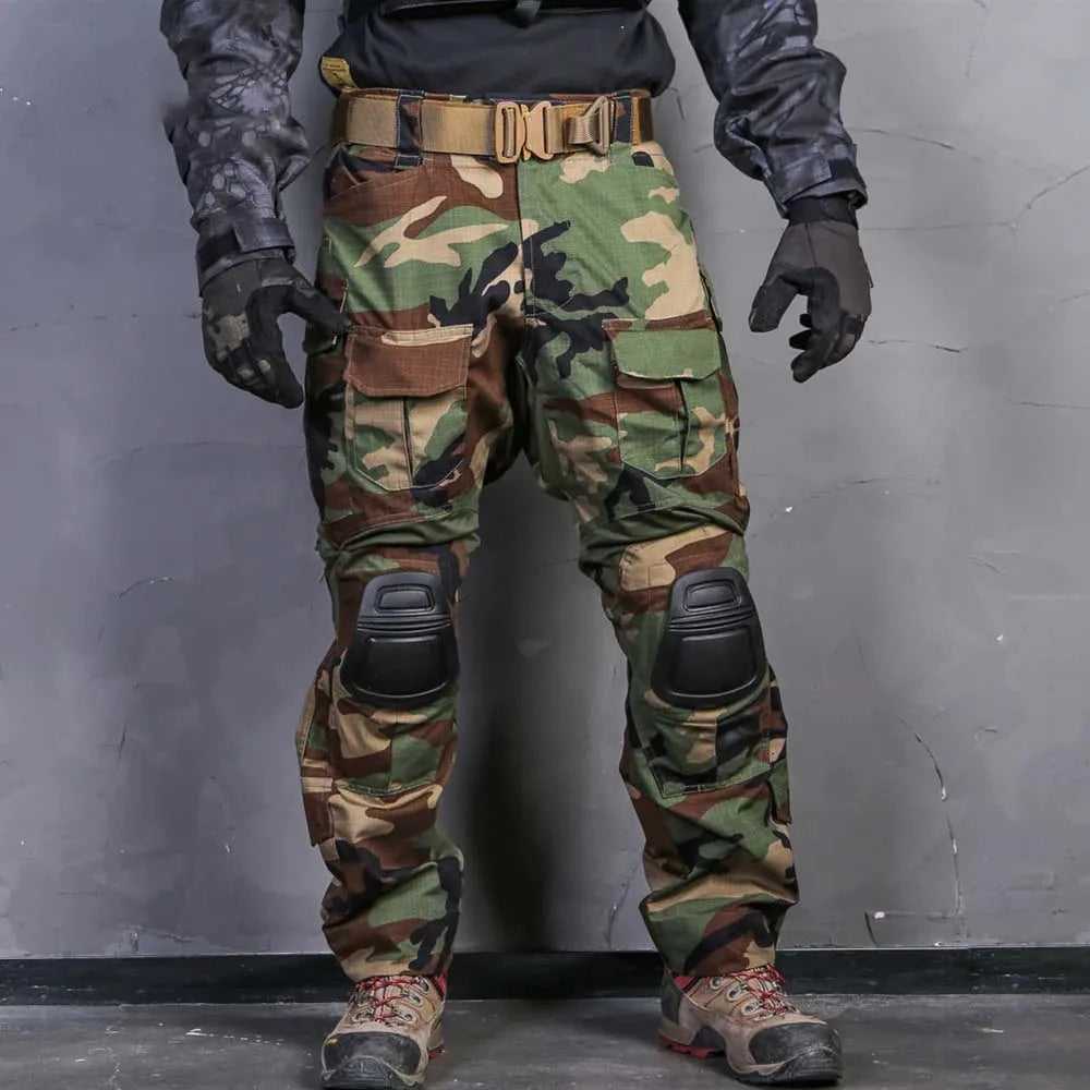 G3 Tactical Pants Combat Mens Cargo Trousers Camping Airsoft Paintball Hiking Hunting Pants Training Trekking Wear-resisting