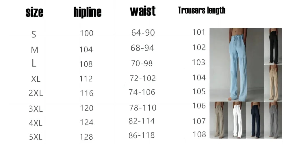 Men's cotton and linen pants, men's autumn new casual breathable solid color linen pants, fitness streetwear s-5XL