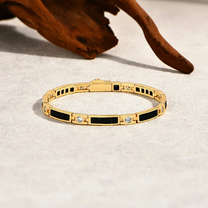 Princess Cut 3*3mm Black Spinel Bracelets forWomen Men S925 Silver Zircon Tennis Bracelet Fine Jewelry With Certificate