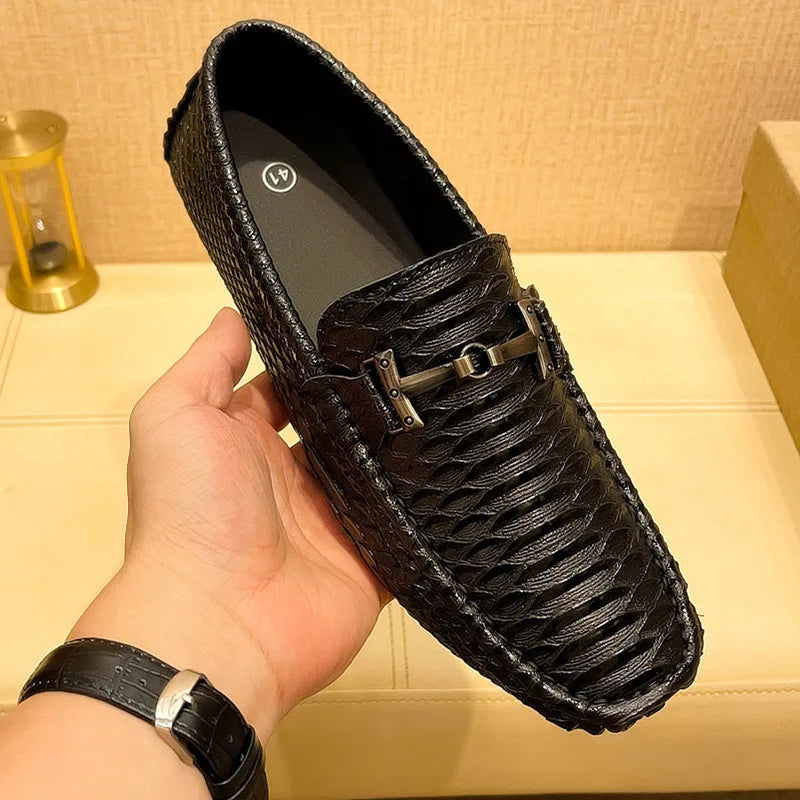 Summer Mens Outdoor Anti-slip Comfort Soft High Quality Men Breathable Flat Driving Shoes New 2024 Classic Casual Loafers