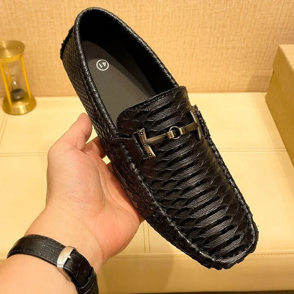 Summer Mens Outdoor Anti-slip Comfort Soft High Quality Men Breathable Flat Driving Shoes New 2024 Classic Casual Loafers
