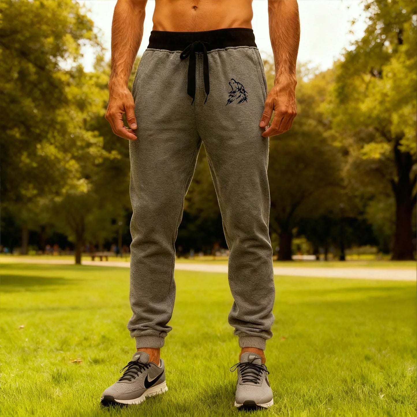 2026 New Casual Pants Men's Jogger Sweatpants Large Size Elastic Waist Sports Trousers Loose Fitness Clothes Spring Thin Section