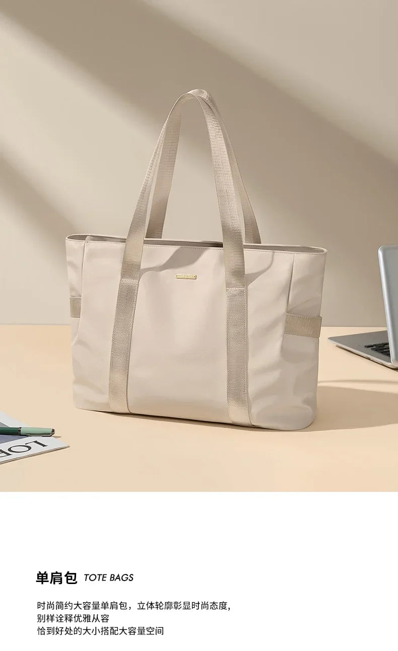 Designer Luxury Women's Bag Shoulder Bags For Work 14 Inches Commuter Bag With Zipper Compartments Large Capacity Tote Bag