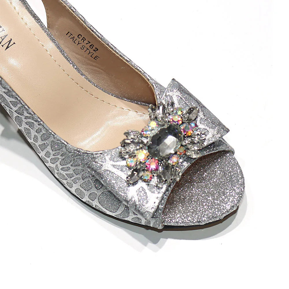 African Fashion Italian Shoes And Bag Sets For Evening Party With Stones Colorful Italian Handbags Match