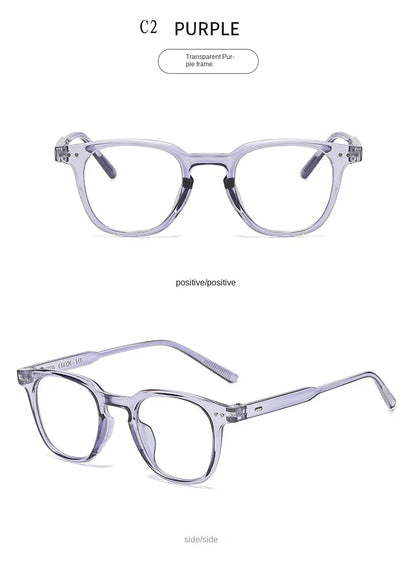2024 New Fashion Y2K Style Glasses Frame Retro Square Glasses for Women Lady Decorative Eyeglasses Korean Powder Blusher Eyewear