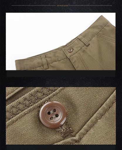 New Arrival 100% Cotton Summer Spring Men's Casual Pants Fashion Solid Black Beige Gentle Thicken Trousers Brand Smart Suit Pant
