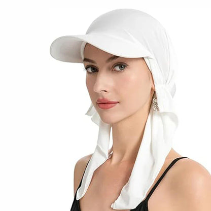 Solid Color Baseball Caps Turban Shawl Design Women Muslim Low Profile Fitted Hat Summer Soft Breathable Headscarf Hijabs