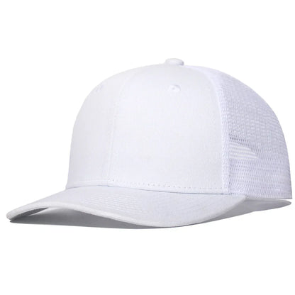 New Fashion Slight Curved Brim Baseball Cap For Men Women Summer Breakable Net Blank Truck Caps Sun Hat