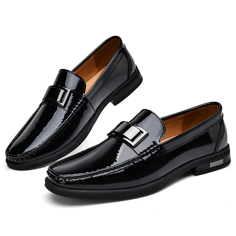 Patent Leather Loafers Men Casual Shoes For Gentleman Loafer Formal Shoes Instappers Heren Big Size 47 48