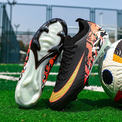 New Men Soccer Shoes Sneakers Original Football Boots Training Long Spikes Drop Shipping Futsal Cleats Match Ultralight Indoor
