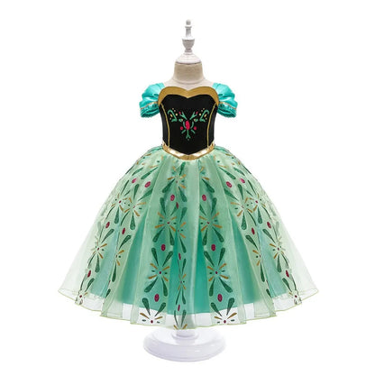 2025 Belle Costume for Girl Carnival Party Princess Dress Children Deluxe Beauty Ball Gown Kids Anna Belle Cosplay Elegant Dress