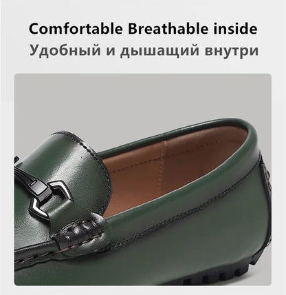 Genuine Leather Men Casual Shoes Luxury Brand Mens Loafers Moccasins Breathable Slip on Italian Driving Shoes Chaussure Homme