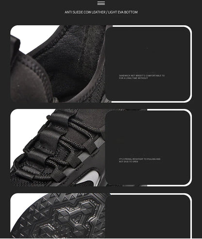 Breathable Men Work Safety Boots Steel Toe Safety Boots Anti-smash Anti-puncture Work Sneakers Indestructible Protective Boots