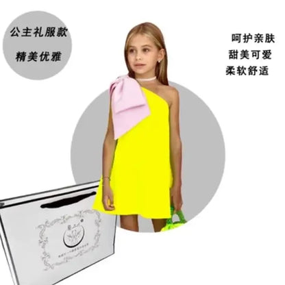 Summer Dress Children Princess Evening Gown Wedding Birthday Party Girls Dresses A3194 Vestidos Ropa Para Niña