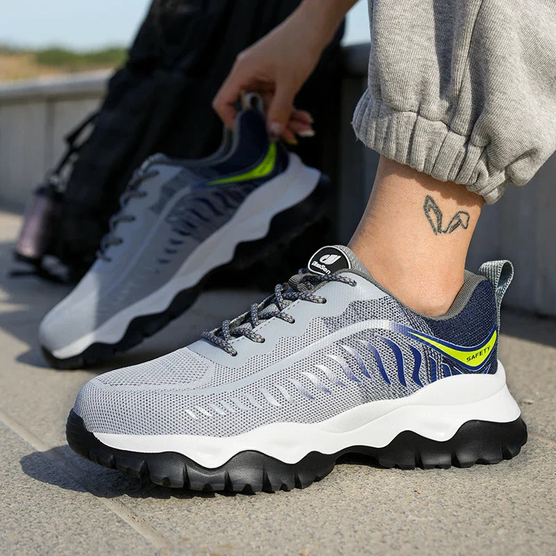 Lightweight Safety Shoes Men Work Shoes Steel Toe Cap Working Boots Sneakers Man Anti Puncture Breathable Sport Work Shoes
