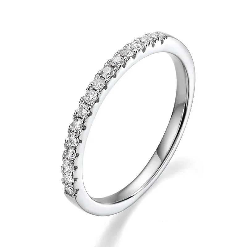0.23-2CTTW Full Moissanite Wedding Rings for Women Sets Couple Rings 100% 925 Sterling Silver Top Quality Jewelry