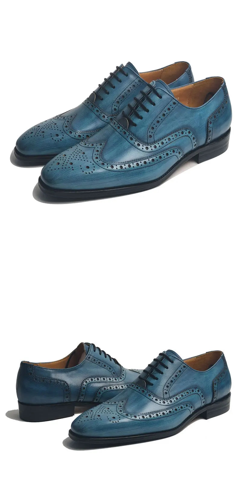 Wedding Men's Leather Shoes Genuine Leather Shoes High Quality Fashion Trendy Official Formal Leather Dress Shoes