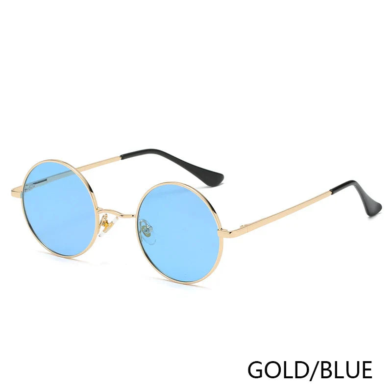 Retro Polarized Round Metal Frame Sunglasses Eyewear For Men and Women Driving Fishing Brand Designer Sun Glasses UV400