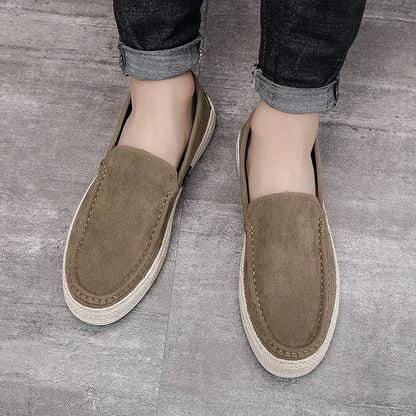 Calçados Masculinos Leves Casuais, Tênis Masculino Respirável para Caminhada, Mocassins, Sapatos Preguiçosos, Sapatos de Condução Antiderrapantes, Sapatos Confortáveis de Pano