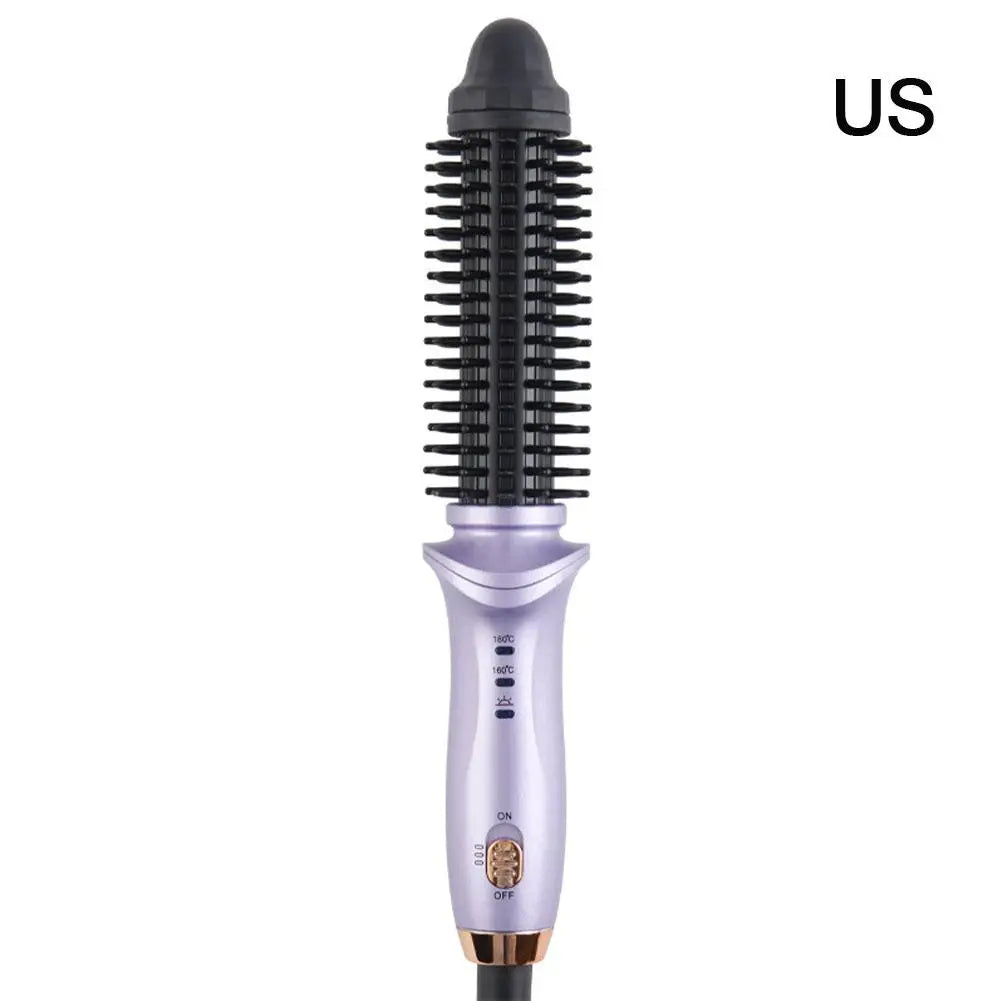 Auto Rotating Curling Iron Wand - 2-in-1 Hair Curler & Straightener, Adjustable Temperature, Travel Friendly