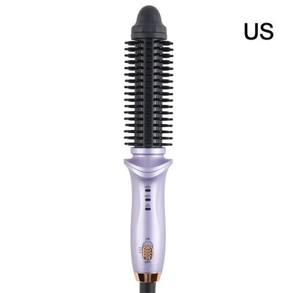 Auto Rotating Curling Iron Wand - 2-in-1 Hair Curler & Straightener, Adjustable Temperature, Travel Friendly
