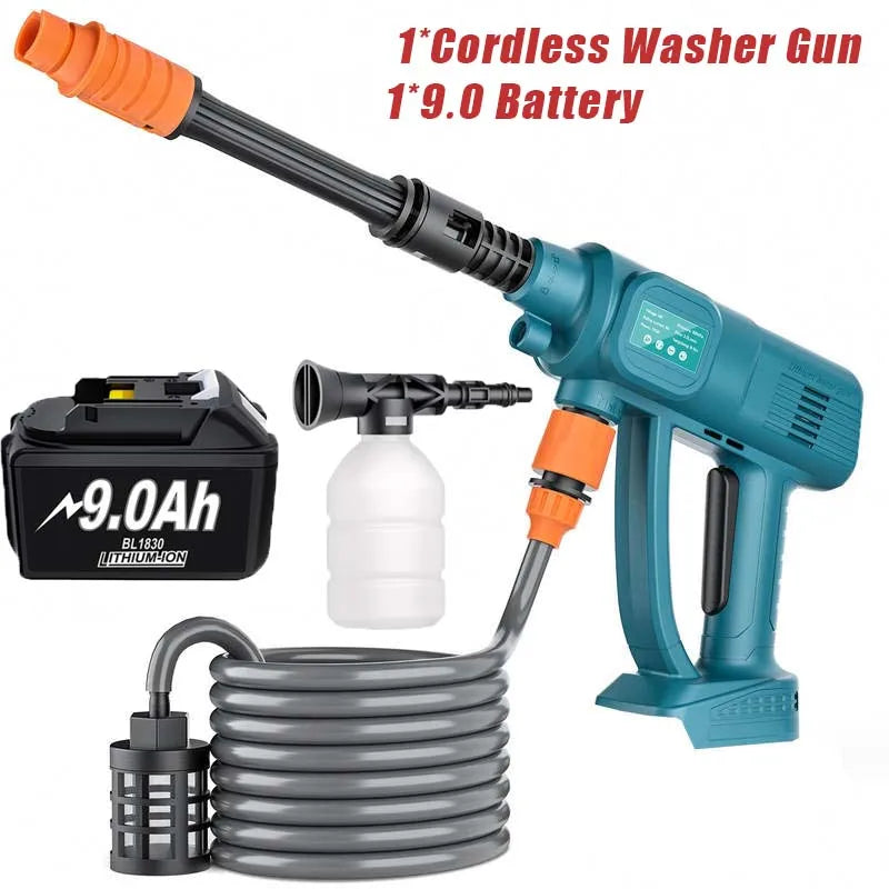 Cordless High Pressure Car Washer Gun For Makita 18V BL1830 Battery Electric Water Spray Gun Home Garden Cleaning Power Tool