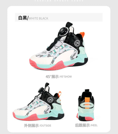 High-Quality Breathable Casual Basketball Shoes for Boys Fashionable Children's Footwear for Comfort And Style