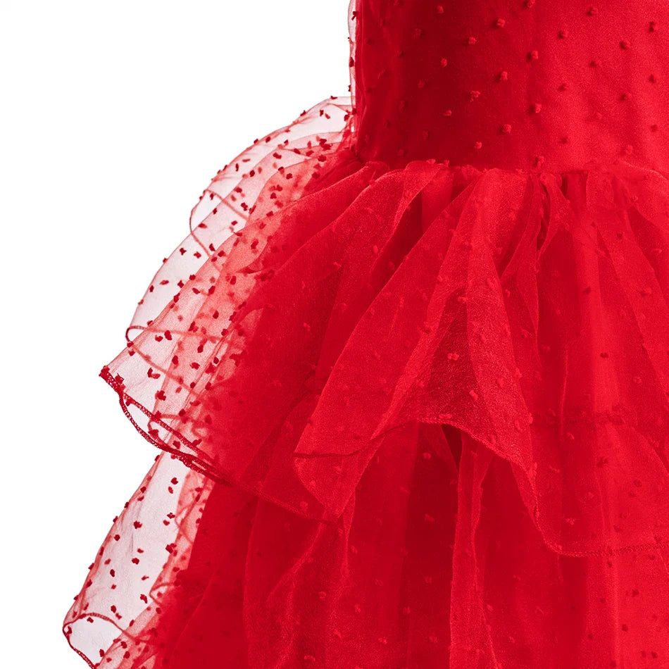 Girls Little Mermaid Aurora Costume Children Ariel Sleeping Beauty Dress Kids Peach Wedding Pink Fantasy Princess Disguise