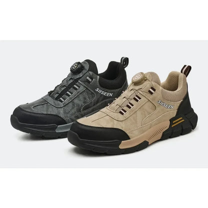 Breathable Men's Safety Shoes Puncture Resistant Work Shoes Men's Protective Shoes Wear-resistant Work Boots Tactical Boots