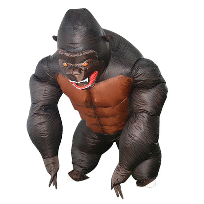 Inflatable King Kong orangutan Costume Cosplay costume Mascot Animal Monkey For Halloween Purim Carnival Fancy Dress Adult Kid