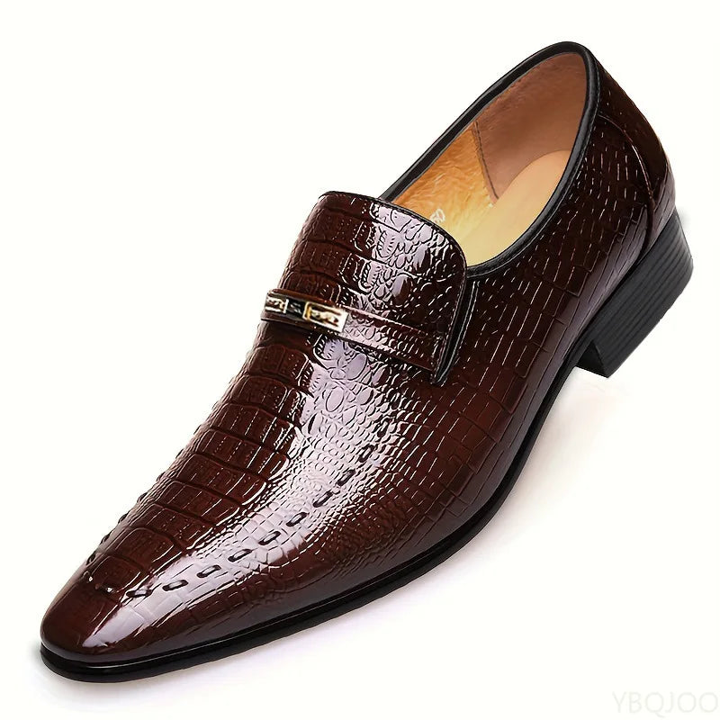 2025 Large Size Fashionable Men's Office Formal Shoes Low Cut Daily Comfortable Pointed Multifunctional Men's Wedding Shoes