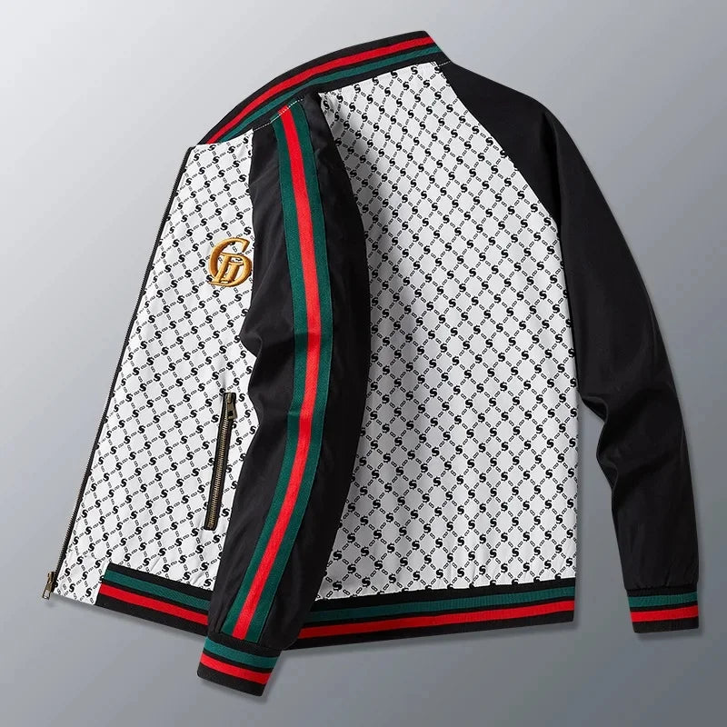 Casual European Style Men's Jacket Baseball Collar All-Match Spring Autumn New Fashion Brand Leisure Upper Body Shirt