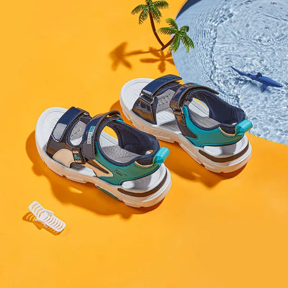2025 Summer Boys Soft Sandals Fashion Children Shoes Autumn Light Cartoon Sandalias Flat Beach 4-12 Years Old Kids Shoes 12yrs