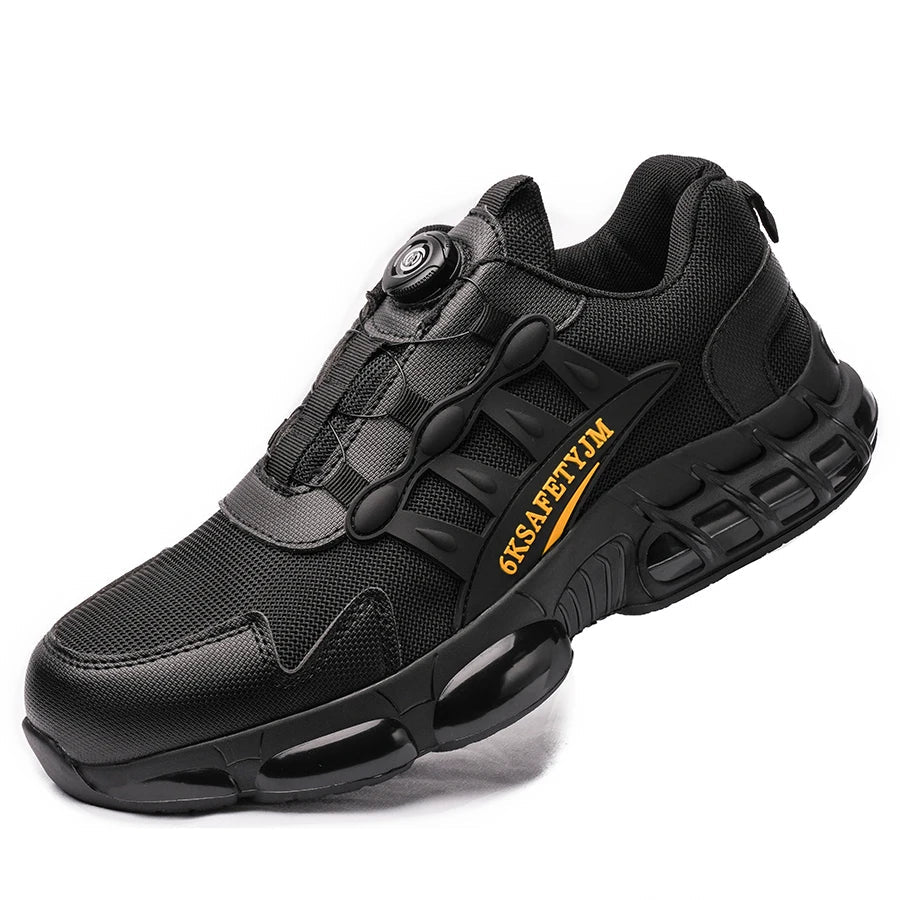Safety Shoes Man Lightweight Steel Toe Shoes for Men Women Comfort Breathable Safety Shoes Man Indestructible Work Shoes Men ﻿
